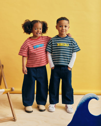 Kids Stripe Tee | Cherry Stripe
