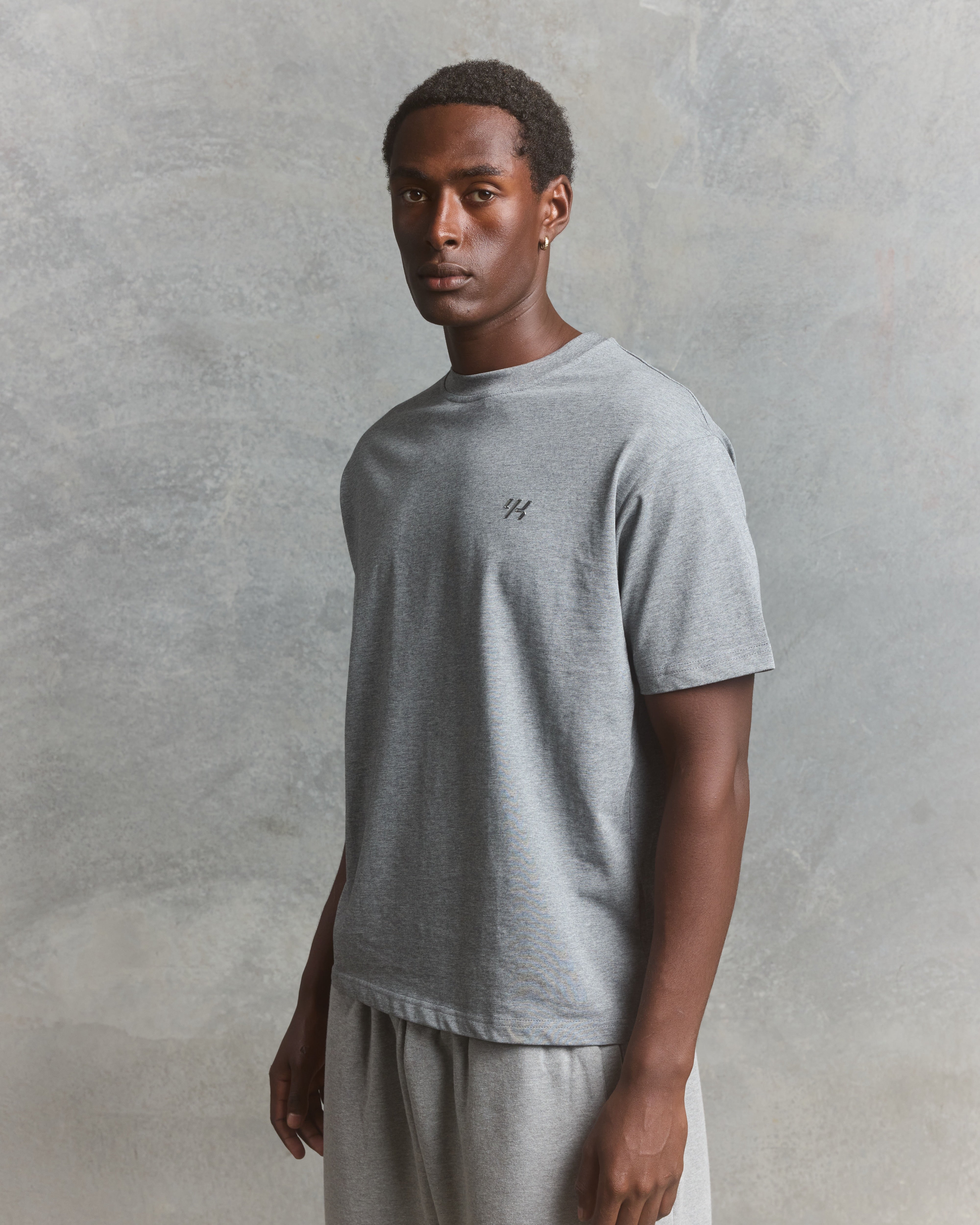 YK Move Reset Tee | Charcoal Marle-4