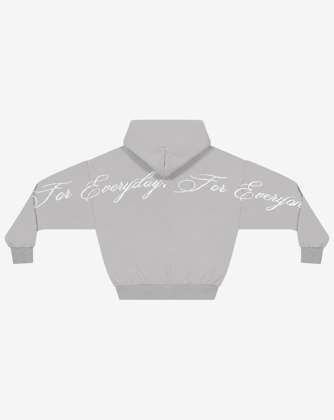 Script Hoodie | Light Grey
