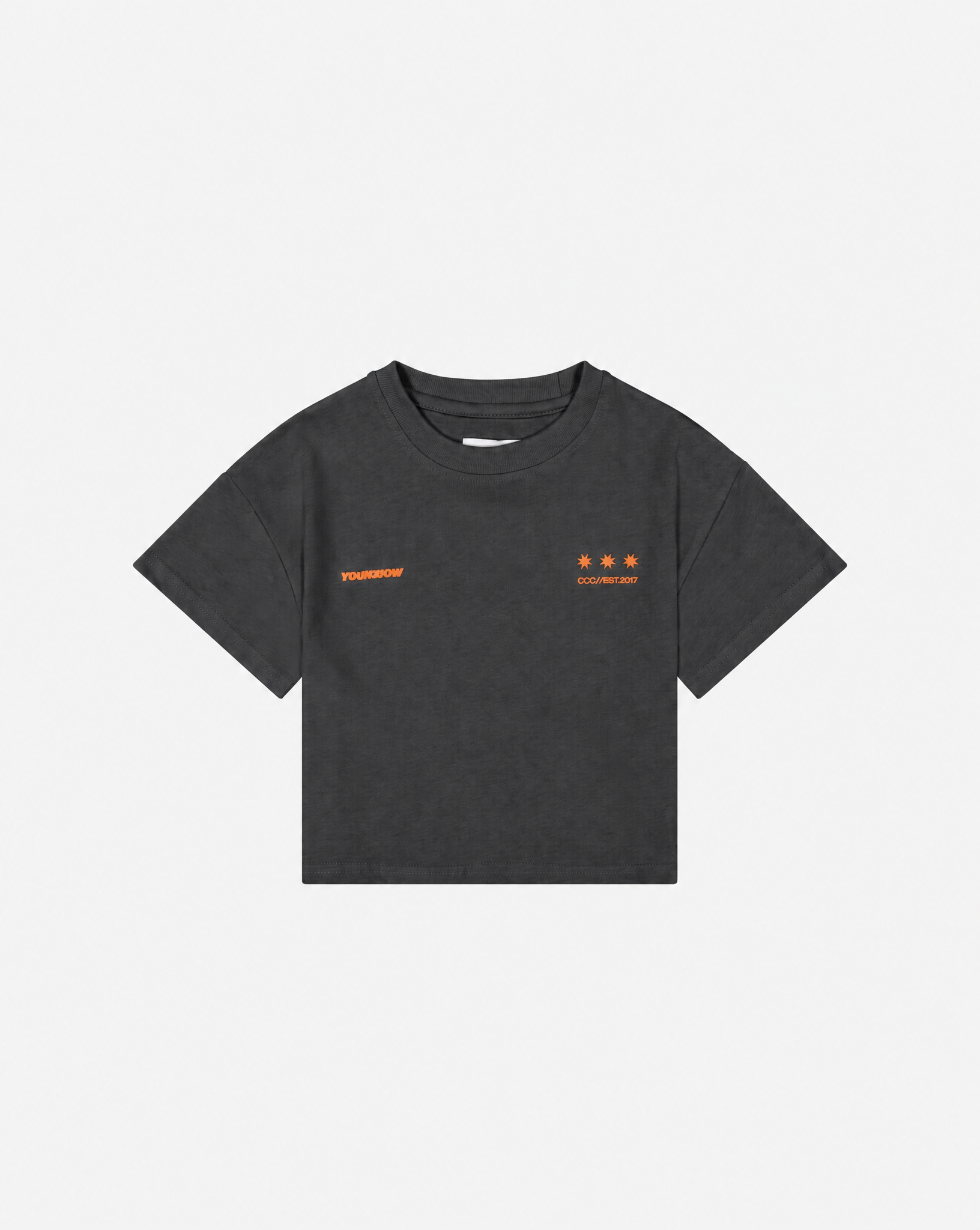 Kids Big Back Tee | Charcoal