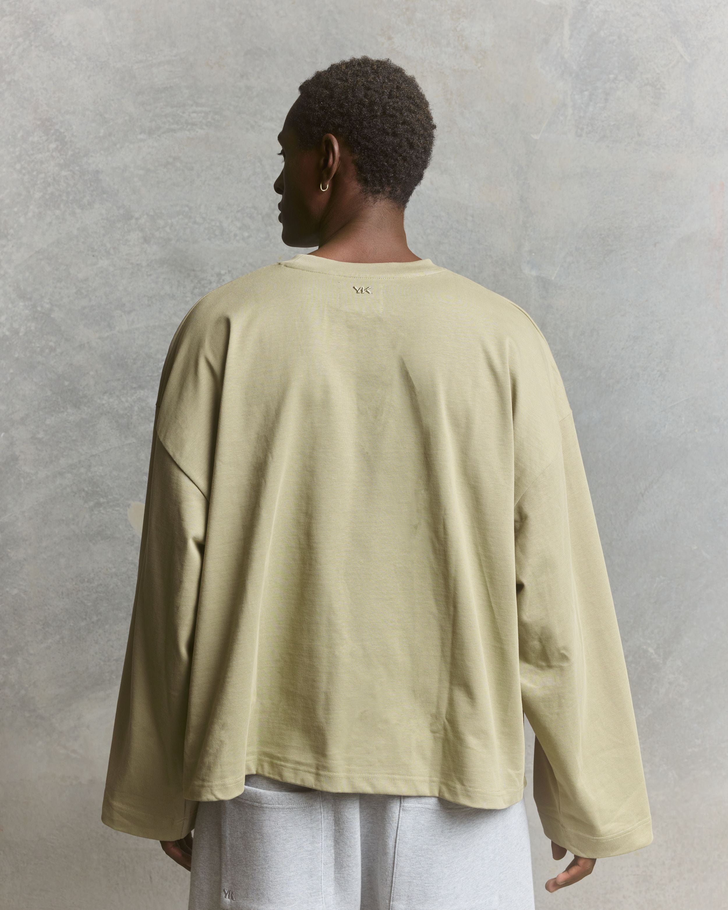 Nothing Wide Long Sleeve Tee | Moss-4
