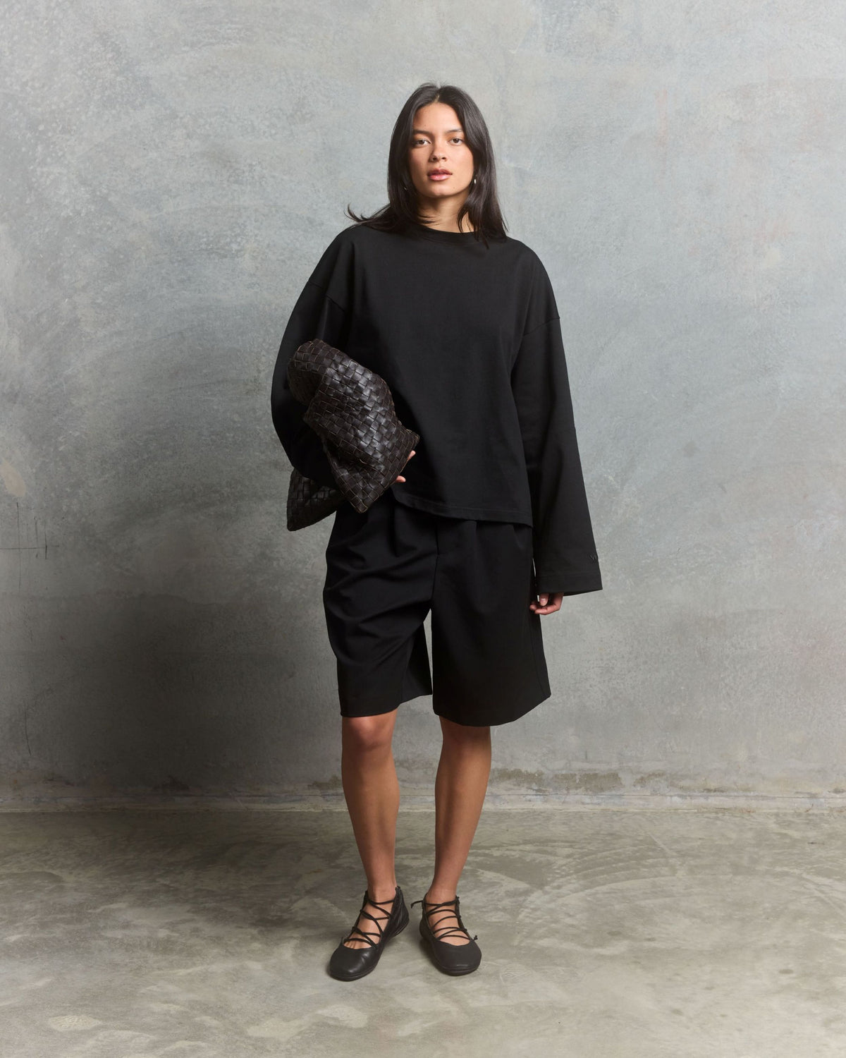 Nothing Draped Pleated Shorts | Tar-5