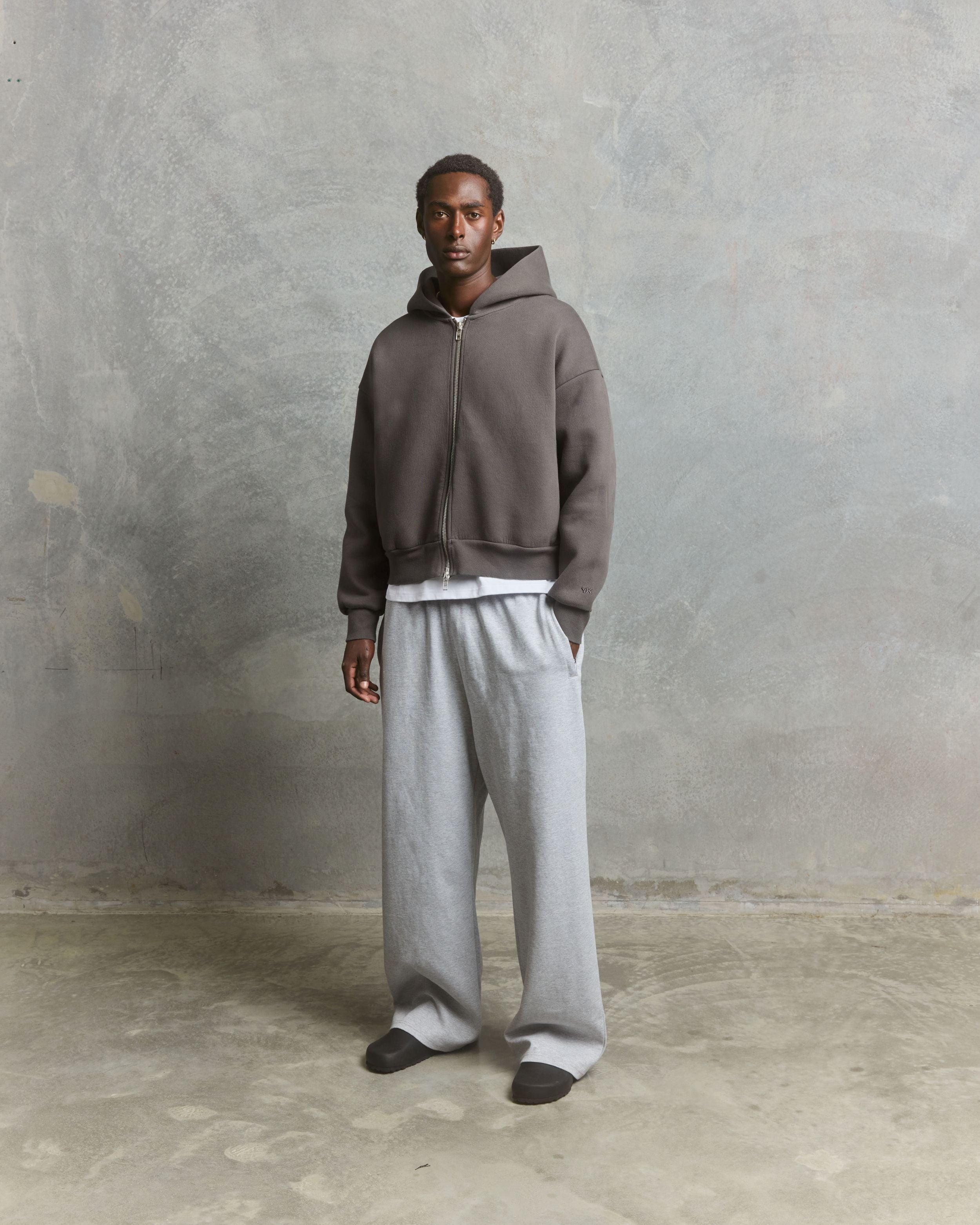 Nothing Form Zip-Up Hoodie | Shadow Grey-3