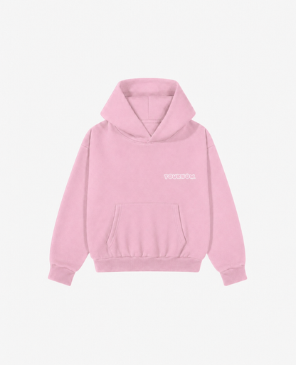 Kids Sunset Box Hoodie | Pink