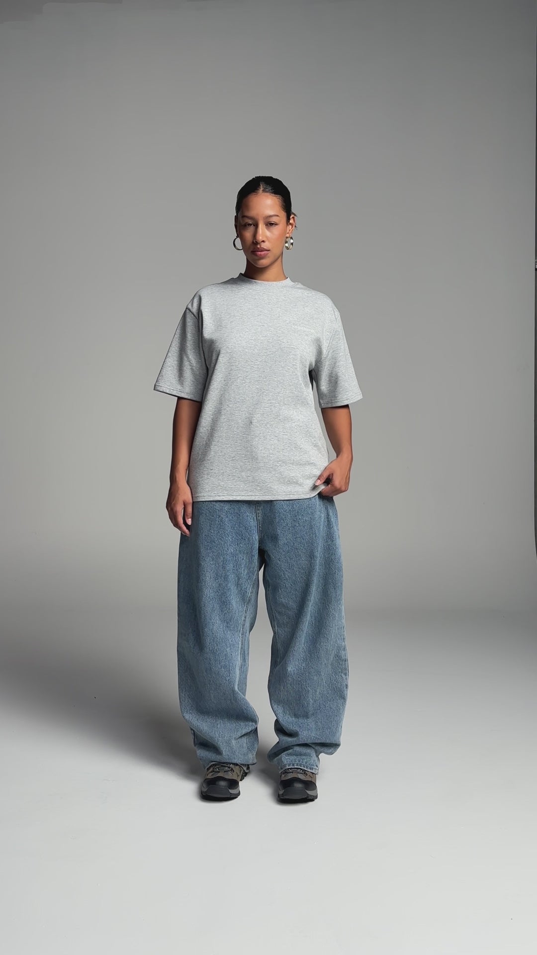 Core Box Heavyweight Tee | Heather Grey-6